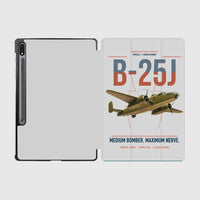 Thumbnail for B-25J Mitchell design on light gray samsung tablet tablet case