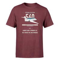 Thumbnail for Cessna Citation 560 - Citation V design on dark red double-side t-shirt, single-side print