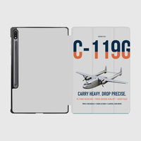 Thumbnail for C-119G Flying Boxcar design on light gray samsung tablet tablet case