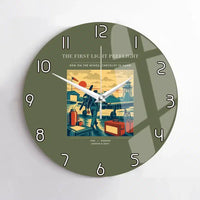 Thumbnail for VINTAGE G4180 - The First Light Preflight - Designed Wall Clocks design on greenarmy no-frame