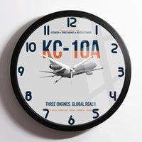 Thumbnail for KC-10A EXTENDER design on light gray framed wall clock