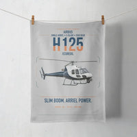 Thumbnail for Airbus H125 design on light gray towel