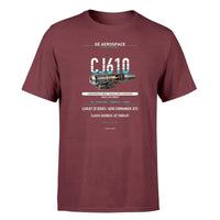 Thumbnail for CJ610 design on dark red single side