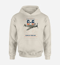 Thumbnail for Messerschmitt Bf 109G-6 design on khaki double-side hoodie, single-side print