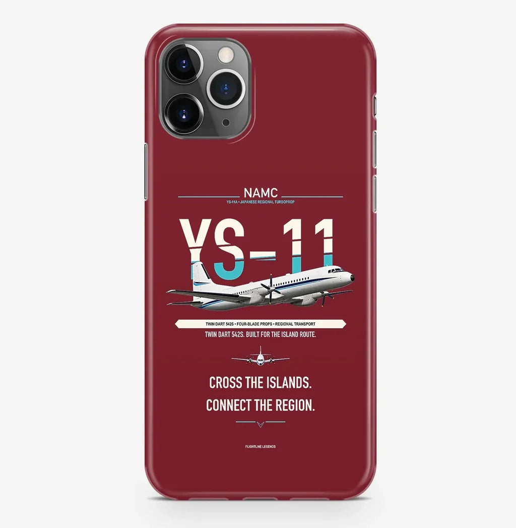 NAMC YS-11A Case ProMax design on dark red iphone case promax