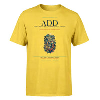 Thumbnail for Addis Ababa Airport (ADD) T-Shirt single-side front print in Yellow | addis-ababa-add-airport-double-side-t-shirt