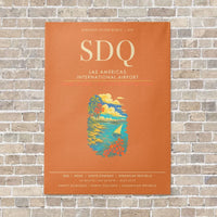 Thumbnail for Las Americas International Airport SDQ - Canvas Framed - Orange