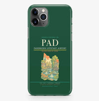 Thumbnail for Paderborn Airport (PAD) design on dark green iPhone 16 Pro MagSafe case