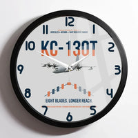 Thumbnail for KC-130T NP2000 design on light gray framed wall clock