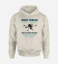 Thumbnail for Inspired Flight IF800 Tomcat design on khaki hoodie single side