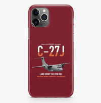 Thumbnail for C-27J Spartan design on dark red magsafe iphone case, for iPhone Pro Max