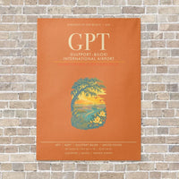 Thumbnail for GulfportBiloxi International Airport GPT - Canvas Framed - Orange