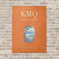 Thumbnail for Komatsu Airport KMQ - Canvas Framed - Orange