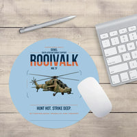Thumbnail for Denel Rooivalk Mk 1F design on light blue round mouse pad