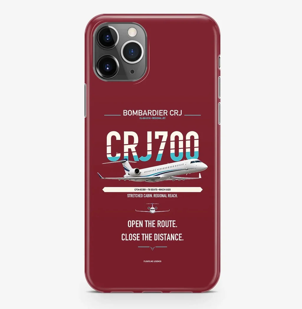 CRJ700 Case ProMax design on dark red iphone case promax