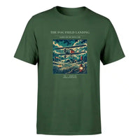 Thumbnail for VINTAGE G4150 - The Fog Field Landing - Premium T-Shirt design on darkgreen premium t shirt
