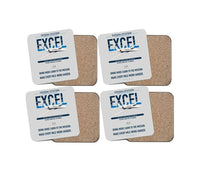 Thumbnail for Cessna Citation Excel design on light gray 4 pieces set coaster