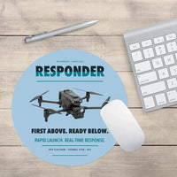 Thumbnail for BRINC Responder design on light blue round mouse pad