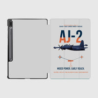 Thumbnail for AJ-2 Savage Tanker design on light gray samsung tablet tablet case