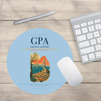 Thumbnail for Araxos Airport (GPA) design on light blue round mouse pad
