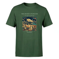 Thumbnail for VINTAGE G4090 - The Desert Stopover - Premium T-Shirt design on darkgreen premium t shirt