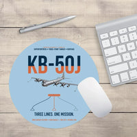 Thumbnail for KB-50J Superfortress design on light blue round mouse pad