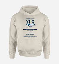 Thumbnail for Cessna Citation XLS design on khaki double-side hoodie, single-side print