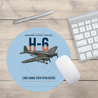 Thumbnail for Heinkel He 111H-6 design on light blue round mouse pad