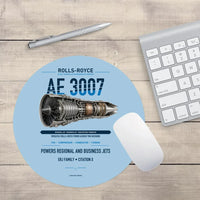 Thumbnail for AE 3007 design on light blue round mouse pad