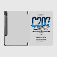Thumbnail for Cessna T207A Stationair 8 design on light gray samsung tablet tablet case