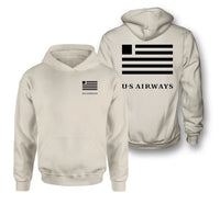 Thumbnail for US Airways logo on khaki double side hoodie