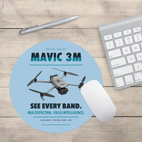 Thumbnail for DJI Mavic 3 Multispectral design on light blue round mouse pad
