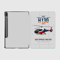 Thumbnail for Airbus H130 design on light gray samsung tablet tablet case