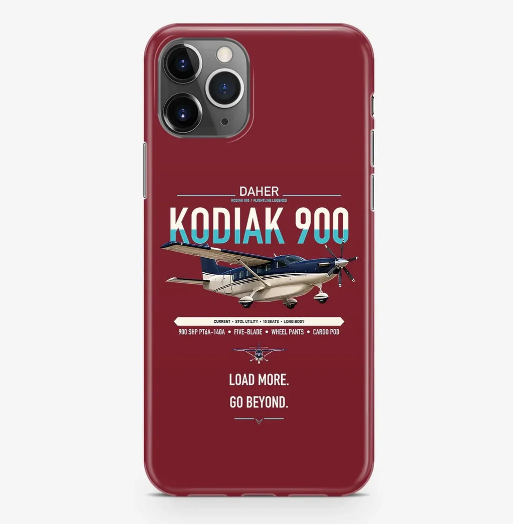 Daher Kodiak 900 design on dark red magsafe iphone case, for iPhone Pro Max