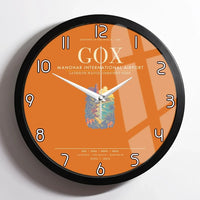 Thumbnail for Manohar International Airport Mopa GOX Wall-Clock Framed - Orange