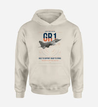 Thumbnail for SEPECAT Jaguar GR1 design on khaki double-side hoodie, single-side print