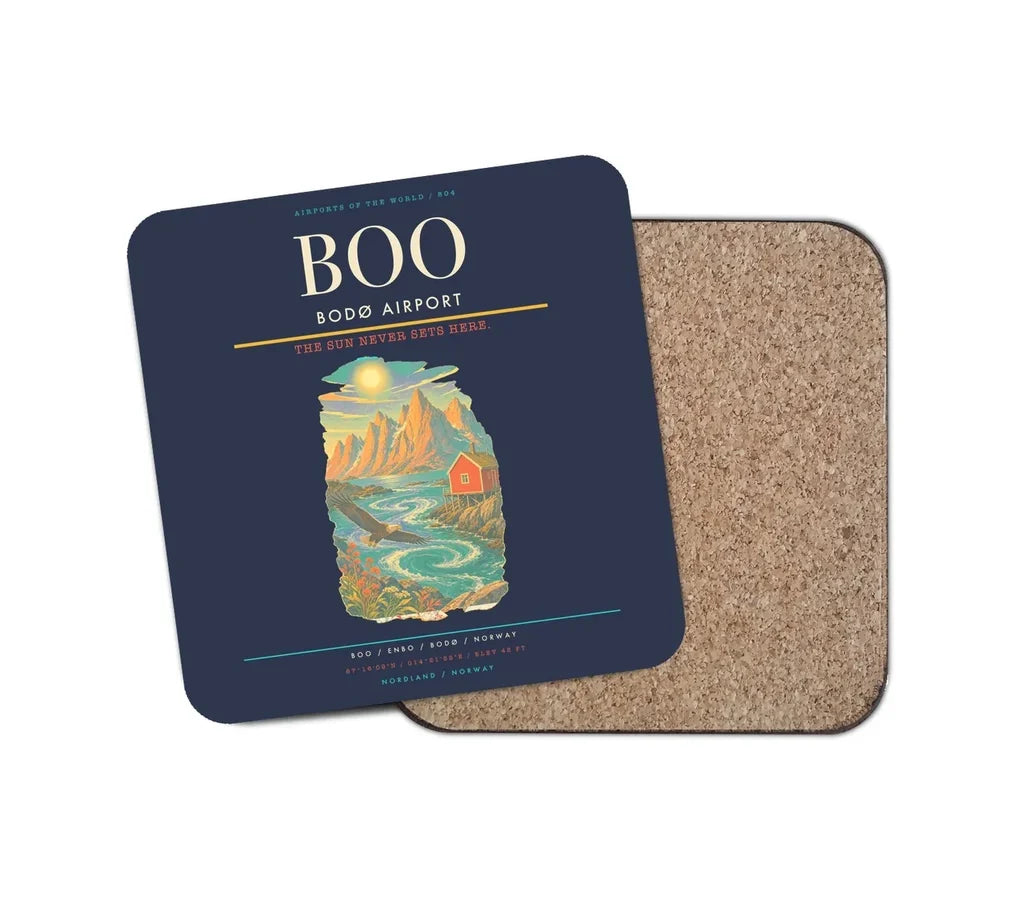 Bod Airport BOO Coaster 1-Piece - Navy Blue