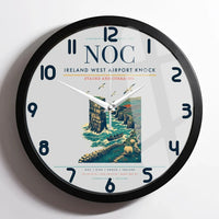 Thumbnail for Ireland West Airport Knock (NOC) design on light gray framed wall clock