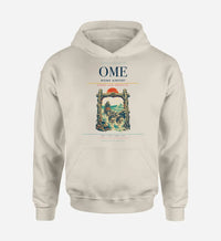 Thumbnail for Nome Airport (OME) design on khaki hoodie single-side print