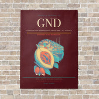 Thumbnail for Maurice Bishop International Airport GND — St. George's vertical canvas print - no frame - dark red background