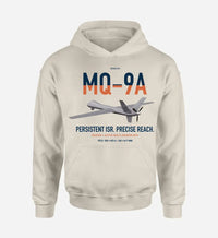 Thumbnail for MQ-9A Reaper design on khaki double-side hoodie, single-side print