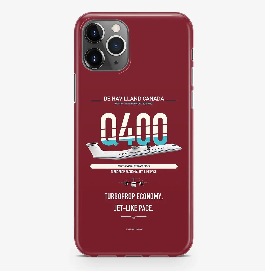 Dash 8-400 Case ProMax design on dark red iphone case promax