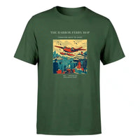 Thumbnail for VINTAGE G4361 - The Harbor Ferry Hop - Premium T-Shirt design on darkgreen premium t shirt