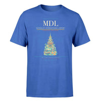 Thumbnail for Mandalay International Airport (MDL) T-Shirt single-side front print in Blue | mandalay-international-airport-mdl-double-side-t-shirt