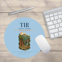 Thumbnail for Tirupati Airport (TIR) design on light blue round mouse pad