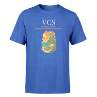 Thumbnail for Con Dao Airport (VCS) T-Shirt single-side front print in Blue | con-dao-airport-vcs-double-side-t-shirt