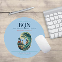 Thumbnail for Rafael Hernández Airport (BQN) design on light blue round mouse pad