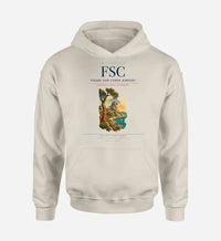 Thumbnail for Figari Sud-Corse Airport (FSC) design on khaki hoodie single-side print