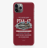 Thumbnail for PT6A-67 Case ProMax design on dark red iphone case promax