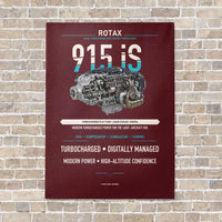 Thumbnail for 915 iS vertical canvas print - no frame - dark red background
